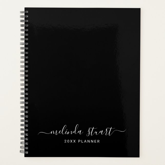 Script moderne professionnel noir et blanc (Devant)