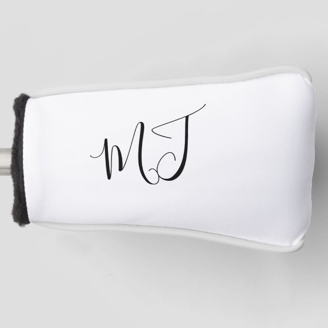 Script Monogram Putter Golf Head Cover Golf Headcover (Vorderseite)