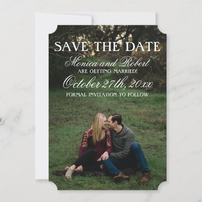 Script Overlay Gothic Save The Date (Vorderseite)