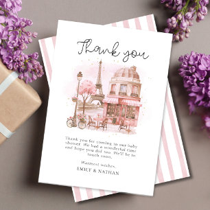 Script Paris Patisserie Vielen Dank Baby Showcard Dankeskarte