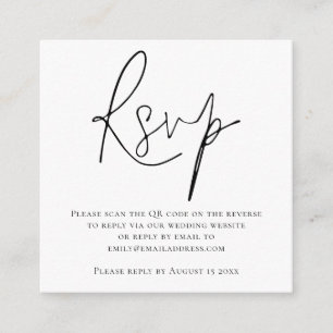 Script QR Code Hochzeiten Schwarz-weiße UAWG Begleitkarte
