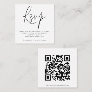 Script QR Code Hochzeiten Schwarz-weißer UAWG Begleitkarte
