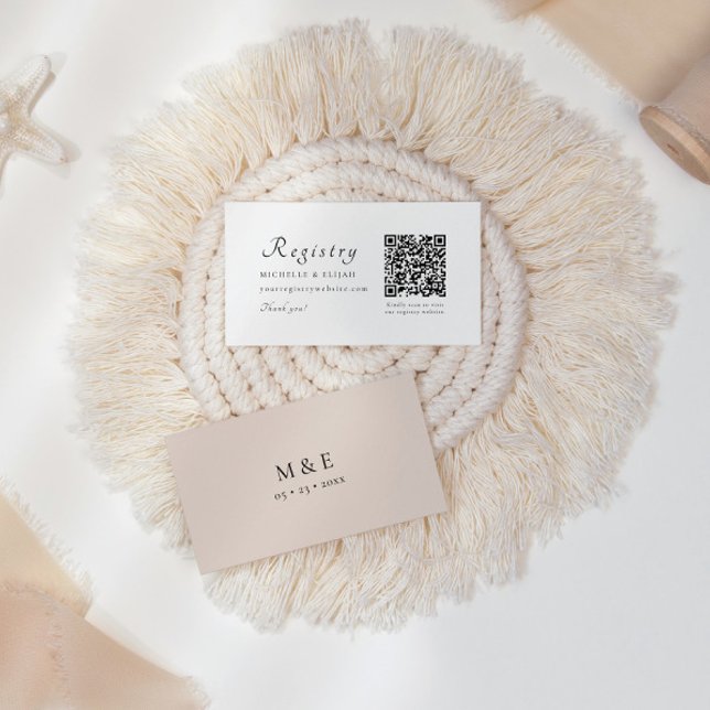 Script QR Code Registrierungskarte für Hochzeitsst Begleitkarte (Von Creator hochgeladen)