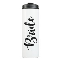 Script Schriftart Bride Drink Flasche Tumbler