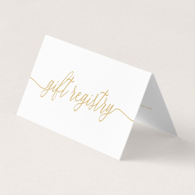 Script Simple Avec Carte De Registre Cadeau Photo (Devant)