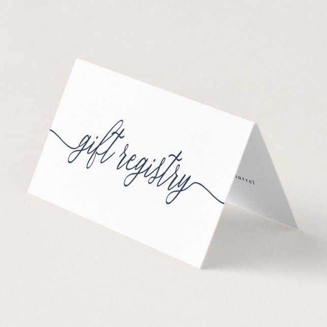 Script Simple Avec Carte De Registre Cadeau Photo (Devant)