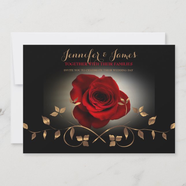 Script simple et élégant | Faire-part de mariage m (Devant)