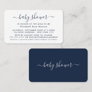 Script simple - Invitation de billet Baby shower