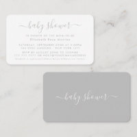 Script simple - Invitation de billet Baby shower