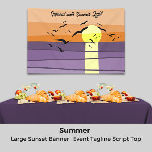 Script Tagline Top ・ Grande Bannière Sunset
