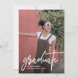 Script tendance 2 Faire-part de diplôme photo