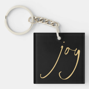 Script tendance Joy Christmas Gold Black Porte - c