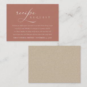 Script Terracotta Rezept Brautparty anfordern Begleitkarte