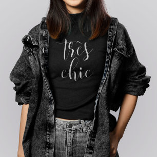 Script Typografie Très Chic T-Shirt