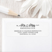 Script Typografy Mr. Wedding Rücksendeadresse