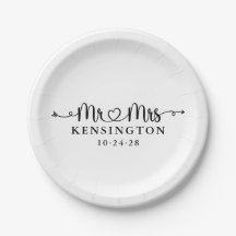 Script Typografy Personalisiert Mr. Wedding