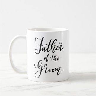 Script Vater der Groom Typografie Hochzeit Kaffeetasse
