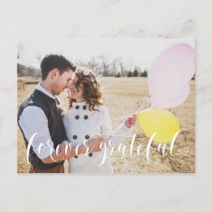 Script Wedding Foto Vielen Dank Postcard Postkarte