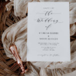 Script Wedding Invitation Minimal Invite Card S105 Einladung<br><div class="desc">Unsere minimalen Einladungen für Hochzeiten sind der perfekte Weg,  um Gäste zu Ihrem bevorstehenden Hochzeitsfest einzuladen. Dieser Artikel ist Teil unserer STERLING Wedding Collection S105,  suchen Sie bitte in unserem Shop nach passenden Artikeln.</div>