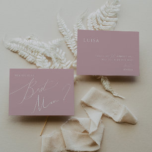 Script Whimsical   Carte de proposition Rose Best 