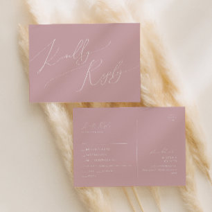 Script Whimsical   Menu Rose Choix de carte postal