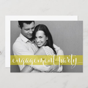 Script Whimsical Photo Engagement Party Invitation