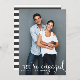 Script Whimsical Photo Engagement Party Invitation