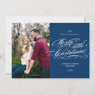 Scripting Merry Little Weihnachtskarte Feiertagskarte