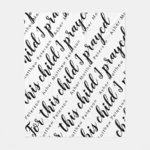 Scripting Verse Personalisiert Baby Fleece Blanket