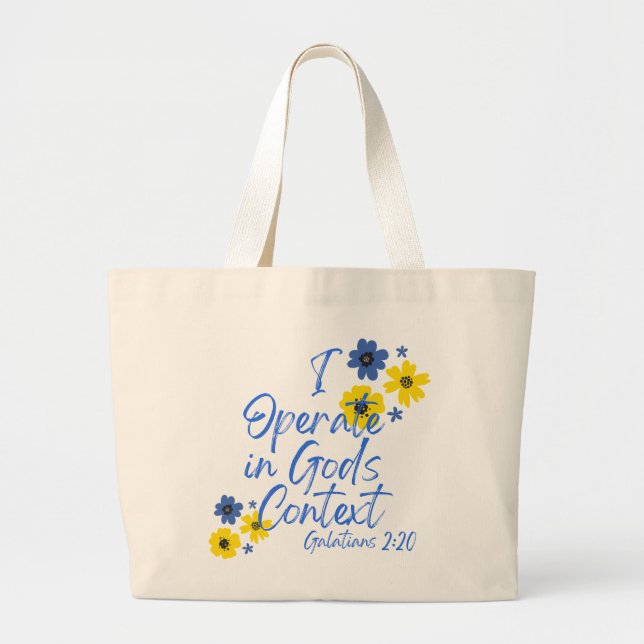 Scripting Verse Wiederverwendbare Tote Bag Jumbo Stoffbeutel (Vorne)