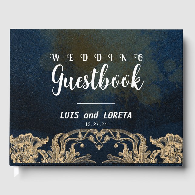 Scripting Wedding Guestbook Gästebuch (Vorderseite)