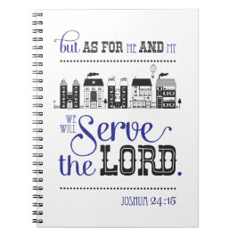 Scripture Inspired Journal Bible Joshua 24 Notizblock