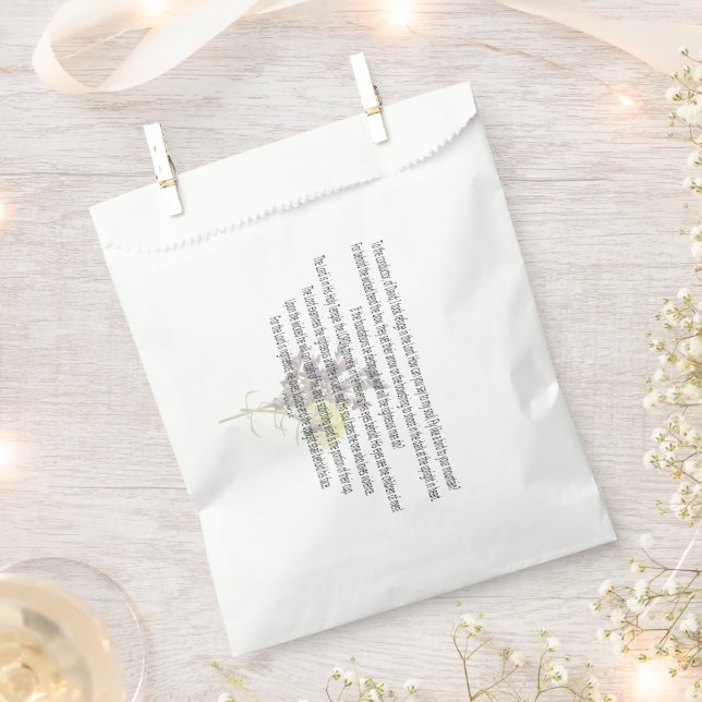 Scripture, Psalm 11, Geschenktütchen (Ausgeschnitten)