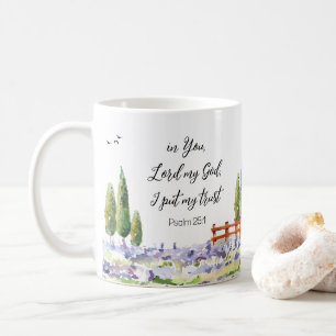 Scripture Psalm 25:1,ich legte My Trust Bluebird A Kaffeetasse