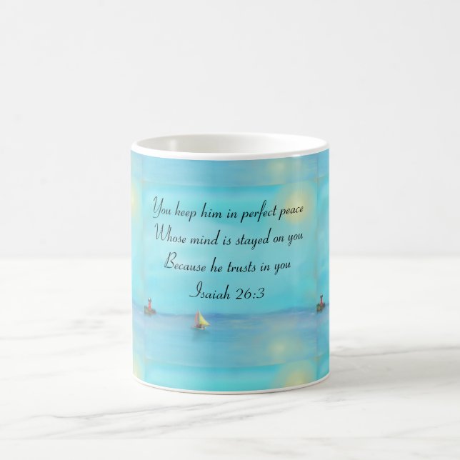 Scripture verse mug kaffeetasse (Mittel)