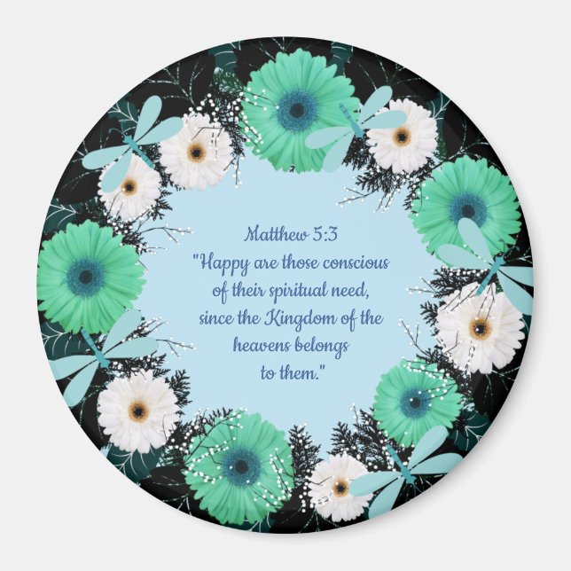 Scripture Verse Spirituelle Message Kingdom Magnet (Vorne)