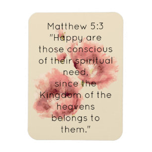 Scripture Verse Spirituelle Message Kingdom Magnet