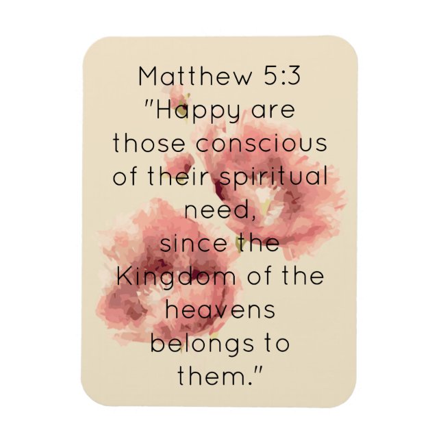 Scripture Verse Spirituelle Message Kingdom Magnet (Vertikal)