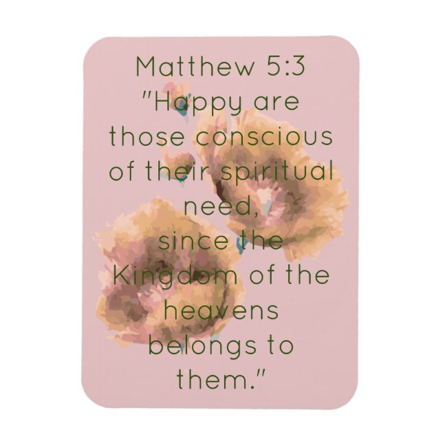 Scripture Verse Spirituelle Message Kingdom Magnet (Vertikal)