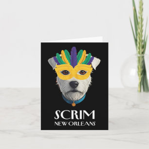 Scrivener Der Runaway Hund New Orleans Funny Mardi Karte