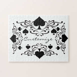 Scroll Black Spades Thunder_Cove im Tattoo-Stil