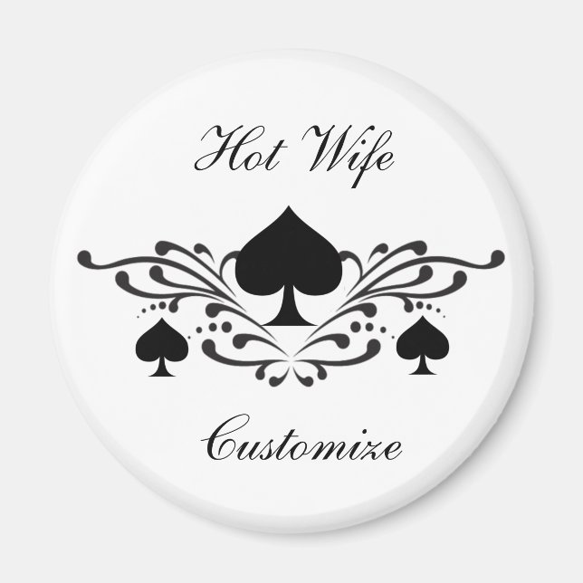 Scroll Black Spades Thunder_Cove im Tattoo-Stil Magnet (Vorne)