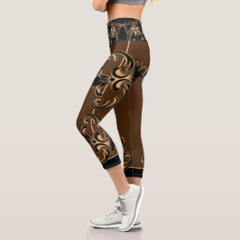 Scroll Capri Leggings