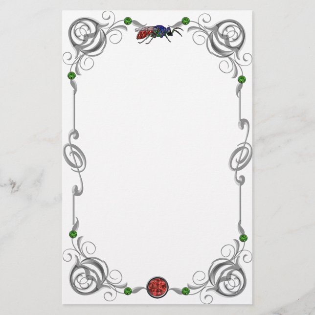 Scroll Cuckoo Wasp Briefpapier (Vorderseite)