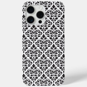 Scroll Damask Black on White Pattern Case-Mate iPhone Hülle