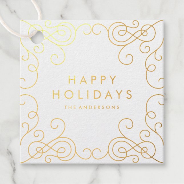 Scroll Holiday Fovor Tag (Vorderseite)