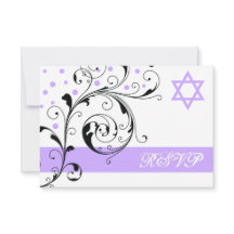 Scroll leaf white lila & Star von David UAWG