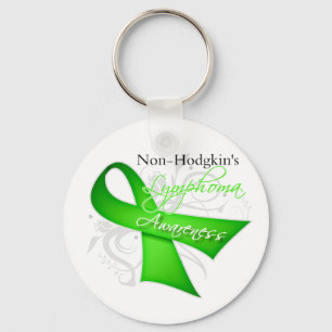 Scroll Ribbon Non-Hodgkin's Lymphom Bewusstsein Schlüsselanhänger