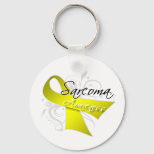 Scroll Ribbon Sarcoma Bewusstsein Schlüsselanhänger