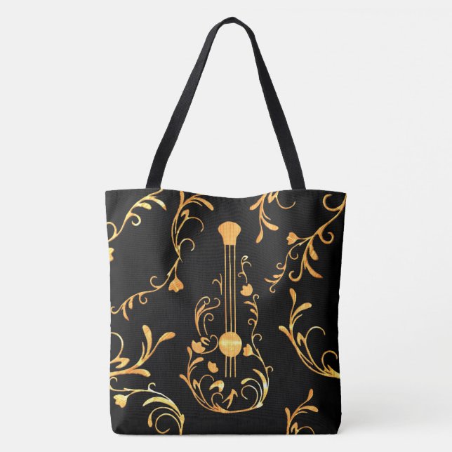Scrolled Wood Guitar Tasche (Rückseite)